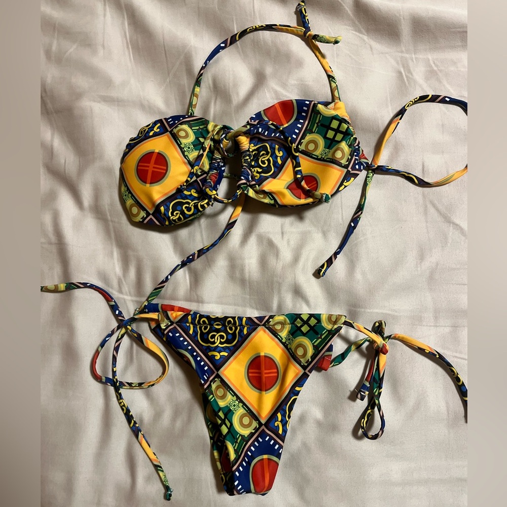 Colorful Geometric Bikini Set - Picture 2 of 2